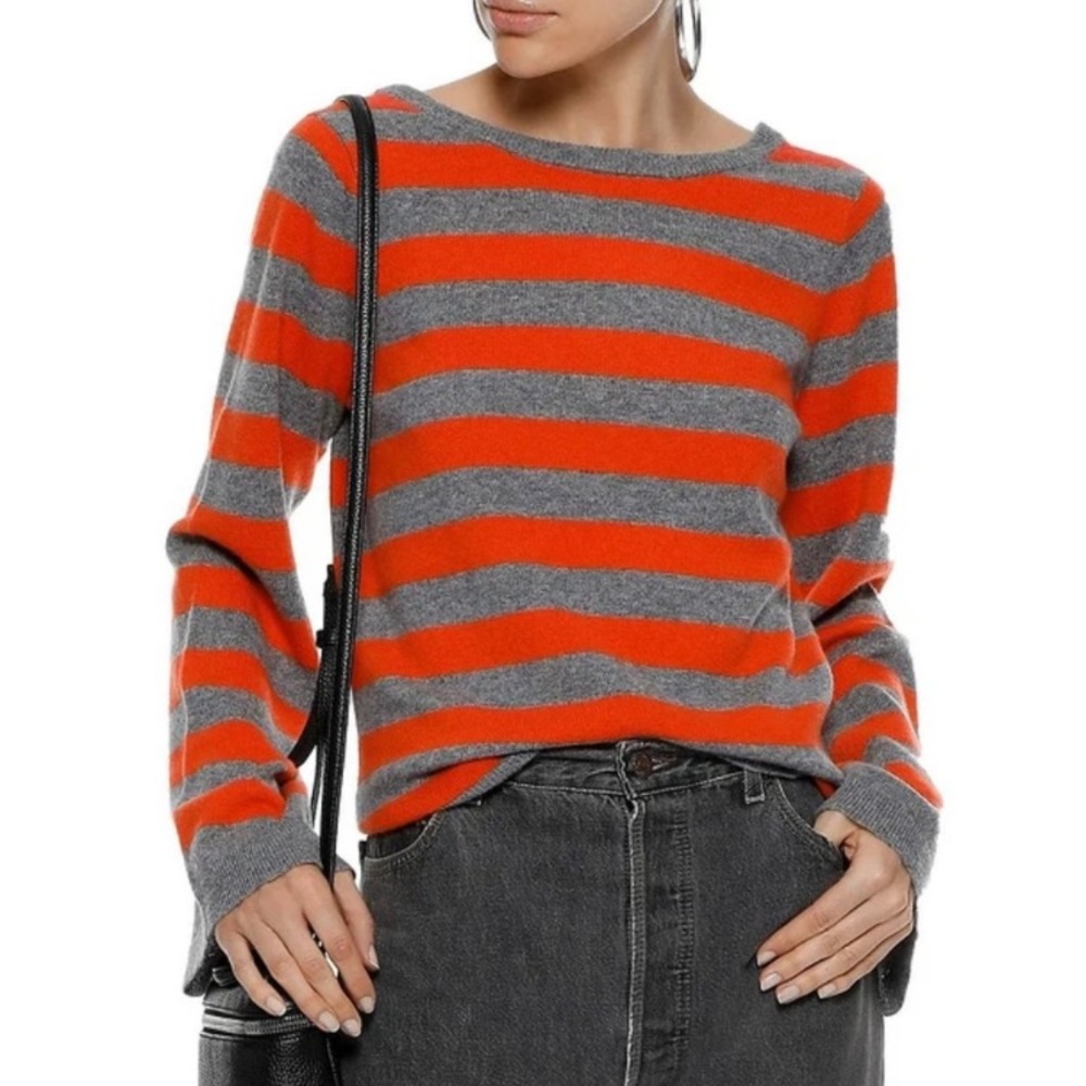 Equipment "Baxley" striped CASHMERE Sweater XS‎
